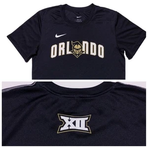 NIKE UCF Knights Short Sleeve Performance Shirt Orlando Big 12 Black Medium M - Picture 1 of 10