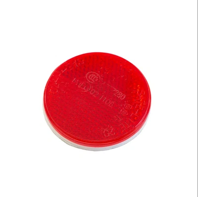 Polaris Saddlebag Reflector, Round, Red, Genuine OEM Part 5433921 - Image 1 of 4