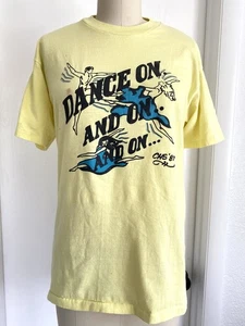 Vintage 80s "Dancing On + On + On" Dancing T-shirt Sz M Single Stitch 1987 - Picture 1 of 6