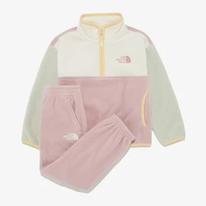 THE NORTH FACE KIDS PINECONE EX FLEECE SET CREAM NT7TR59T - Picture 1 of 12