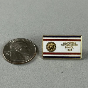 Vintage California Distinguished School 1989 Award Lapel Pin Pinback #56079 - Picture 1 of 3