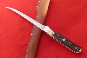 Schrade Uncle Henry USA 12" 167 Steelhead Angeln Fischfiletier Scheide Messer NEUWERTIG - Bild 1 von 6