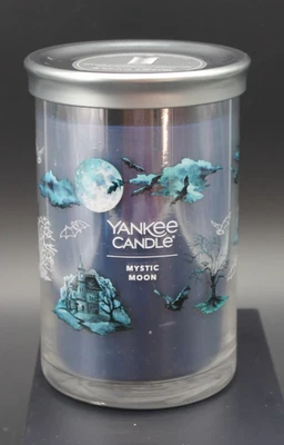 Yankee Candle MYSTIC MOON Large 2-Wick Signature Tumbler Jar Blue 20oz Halloween - Image 1 of 4
