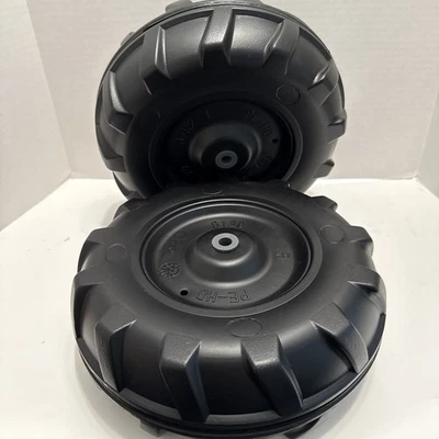 Peg Perego Ground Force/Ground Loader paquete de ruedas delanteras solamente, negro | Juego de 2 Foto 1 de 4