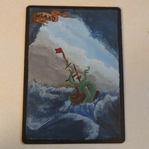 Island Alter Piratenschiff Kraken handbemalt MTG Magic the Gathering - Bild 1 von 2