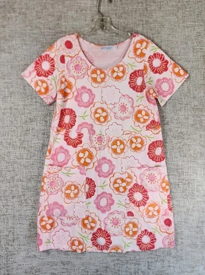 Fresh Produce розовый цветочный Shift платье женщин маленький хлопок пляж Summer весело винтажный - Изображение 1 из 4