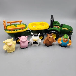 Fischer-Price Little People John Deere Traktor ziehen mit Tieren und Bauer - Bild 1 von 11