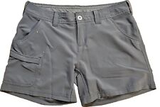 The North Face Women Size 4 Gray Polyester Shorts. 5" Inseam. Stains.