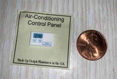 МИНИАТЮРНЫЙ КУКОЛЬНЫЙ ДОМИК МАСШТАБ 1:12 DELPH СОВРЕМЕННАЯ ПАНЕЛЬ УПРАВЛЕНИЯ КОНДИЦИОНЕРОМ - M153 - Изображение 1 из 2