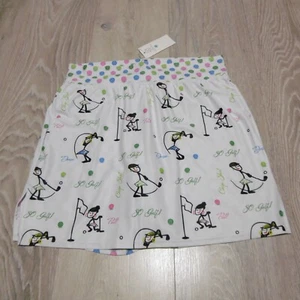 Skort Obsession Women's Large Golf Tennis Skirt Skort Sofy Golfs Printed NWT - Picture 1 of 7