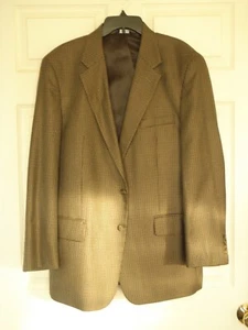 Men's Brown / Black Herringbone Blazer 44R - Picture 1 of 9