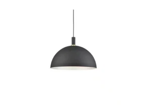KUZCO Archibald 60-Watt 1-Light Black With Gold Detail Pendant Light - Picture 1 of 3