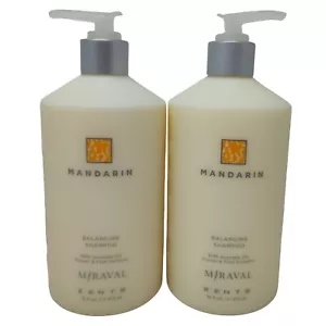 2 Miraval Zents Mandarin Balancing Shampoo Set Pack 16 oz Bottles - Picture 1 of 6