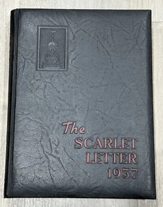 1937 Rutgers University Yearbook • SCARLET LETTER • HARDCOVER Annual College VTG - Picture 1 of 11