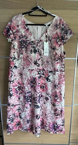 Studio 8 Phase eight Size 22 Joselyn Lace Pink floral Dress Wedding Cruise races - Picture 1 of 9