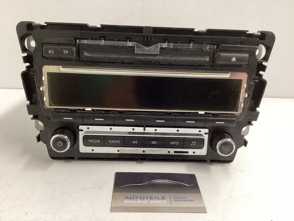 Skoda Rapid Audio System CD Player Audiosystem ohne Code 5J0035161E 28346194 - Bild 1 von 4
