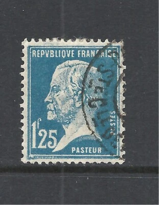 FRANCIA SCOTT 195 USADO EN MUY BUEN ESTADO - 1926 1,25fr EDICIÓN AZUL - LOUIS PASTEUR Foto 1 de 2
