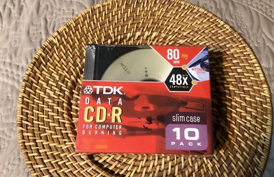 TDK Blank Data 10 Pack CD-R 80 Minutes 48X - Image 1 of 3