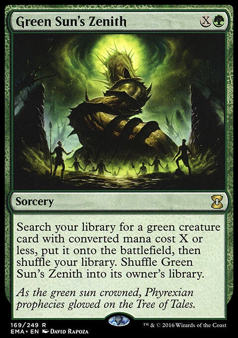 MTG Magic the Gathering Green Sun's Zenith (169/265) Eternal Masters LP - Image 1 of 1