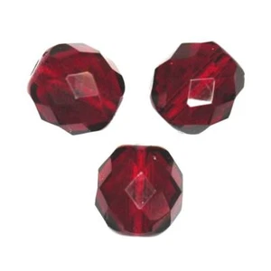 25 facettierte böhmische Kristallperlen 6mm SIAM - Bild 1 von 1