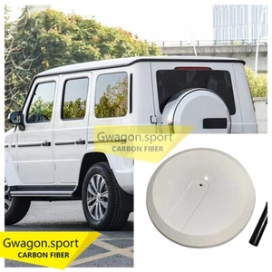 White Spare Tire Cover For Mercedes Benz G Class W463 W464 G500 G550 G63 G65 - Picture 1 of 7