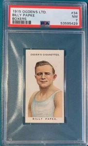 1915 Ogden's Cigarettes Ltd. Boxing #34 Billy Papke Boxer PSA 7 - Picture 1 of 2
