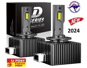 2X D8S LED Headlight Bulb Kit Black Edition 2025 Replace HID Xenon Lamps 6000K - Picture 1 of 8