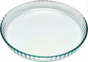 PYREX TEGLIA TORTIERA RUOTO CROSTATA TONDA VETRO DA FUOCO CM.30X4H 5 2024 - Foto 1 di 4