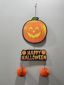 Vintage Amscan Happy Halloween Dekorationen hängende Waben Dekor gebraucht Menge - Bild 1 von 5