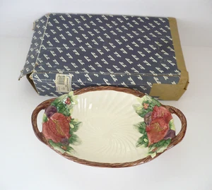 1993 Fitz and Floyd Winter Fruit Oval Serving Bowl - Picture 1 of 19