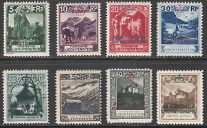 Liechtenstein - Yv. Servizio 1/8 - anno 1932 - Michel D 1A/8A - MNH - Foto 1 di 1