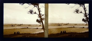 Bretagne.Finistère.Brest.La Baie.Stereo sur verre 6x13cm.Glass Stereo.1930.4 - Imagen 1 de 1