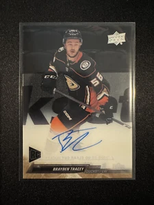 2022-23 Upper Deck Clear Cut #CC-BT Brayden Tracey Rookie Auto Ducks B2 - Picture 1 of 2
