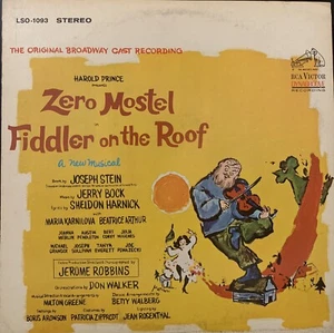Zero Mostel In Fiddler On The Roof 1976 - Vinyl LP Record Album RCA LSO-1093* - Picture 1 of 2