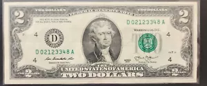 2013-$2 Note Cleveland Ohio Federal Reserve Two Dollar Note in Protective Sleeve - Picture 1 of 1