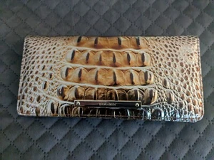Portafoglio Brahmin Melbourne ADY Bifold MACCHIATO OMBRE Oro Argento Metallizzato - Foto 1 di 11