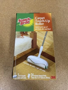 Scotch-Brite Carpet Touch-Up Roller Starter Pack Lint Roller - Stairs Rugs Pets - Picture 1 of 5