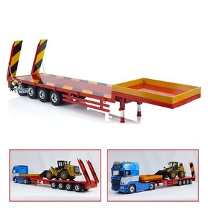 Metall 4-Achsen Anhänger 1/14 Auflieger für RC Baufahrzeug Traktor Truck Modell - Bild 1 von 23
