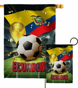 Bandiera da giardino Coppa del Mondo Ecuador sport calcio regalo decorativo cortile casa striscione - Foto 1 di 19