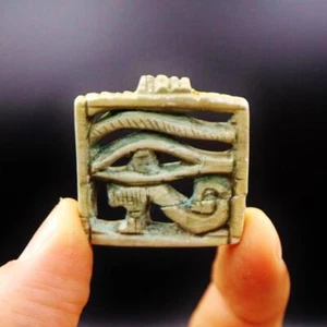 Antiguo Colgante de Piedra Egipcia Ojo de Horus Wadjet Amuleto "Símbolo de Protección" - Imagen 1 de 10