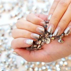 Color Street 100% Nail Polish Strips Dripping In Diamonds RETIRED, HTF Holiday - Picture 1 of 5