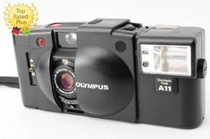 [N NEUWERTIG mit Riemen] Olympus XA2 schwarz analoge Kleinbildkamera A11 Blitz JAPAN - Bild 1 von 13