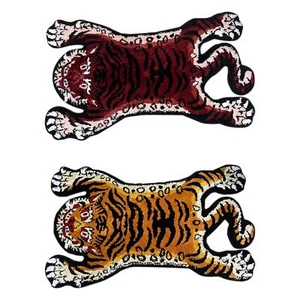 Tiger Rug Tiger Carpet Water Absorption Cartoon Nonslip Animal Shaped Rug Area - Picture 1 of 7