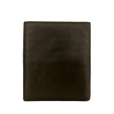 LOEWE Anagram Leather Bifold Wallet Brown - Изображение 1 из 4