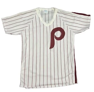 Vintage 1980’s Pro Knit MLB Philadelphia Phillies Shirt/Jersey Womens SZ L - Picture 1 of 12