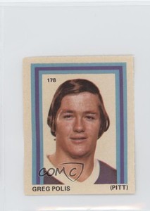 1972-73 Eddie Sargent NHL Player Stickers Greg Polis #178