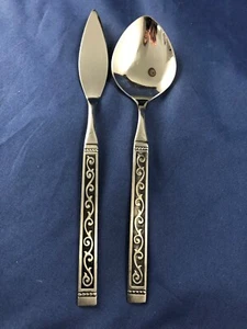 Juego (s) de 1 Cuchara de Azúcar y 1 Cuchillo de Mantequilla CORTE ESPAÑOLA Oneida Rogers 1881 - Imagen 1 de 2