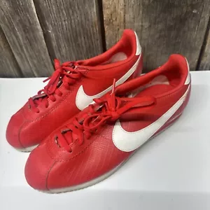 Nike Scarpe da Donna Classiche Cortez Pelle di Serpente Rosso (398436-610) - Taglia 9,5 - Foto 1 di 7