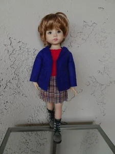 Outfit f Dianna Effner 13" Little Darling: plattierter Rock, Jacke, Top und Stiefel - Bild 1 von 9