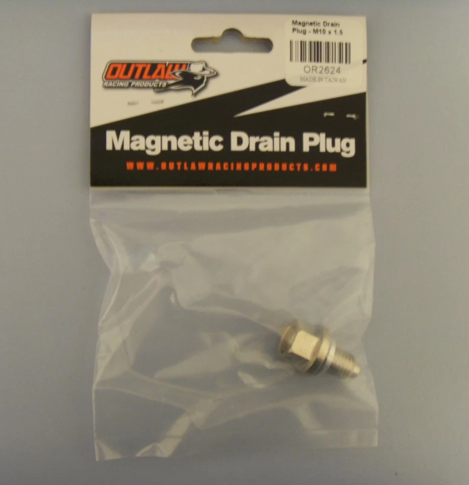 OUTLAW RACING MAGNETIC OIL DRAIN SUMP PLUG for YAMAHA YZ250 YZ400 YZ465 YZ490  - Image 1 of 4